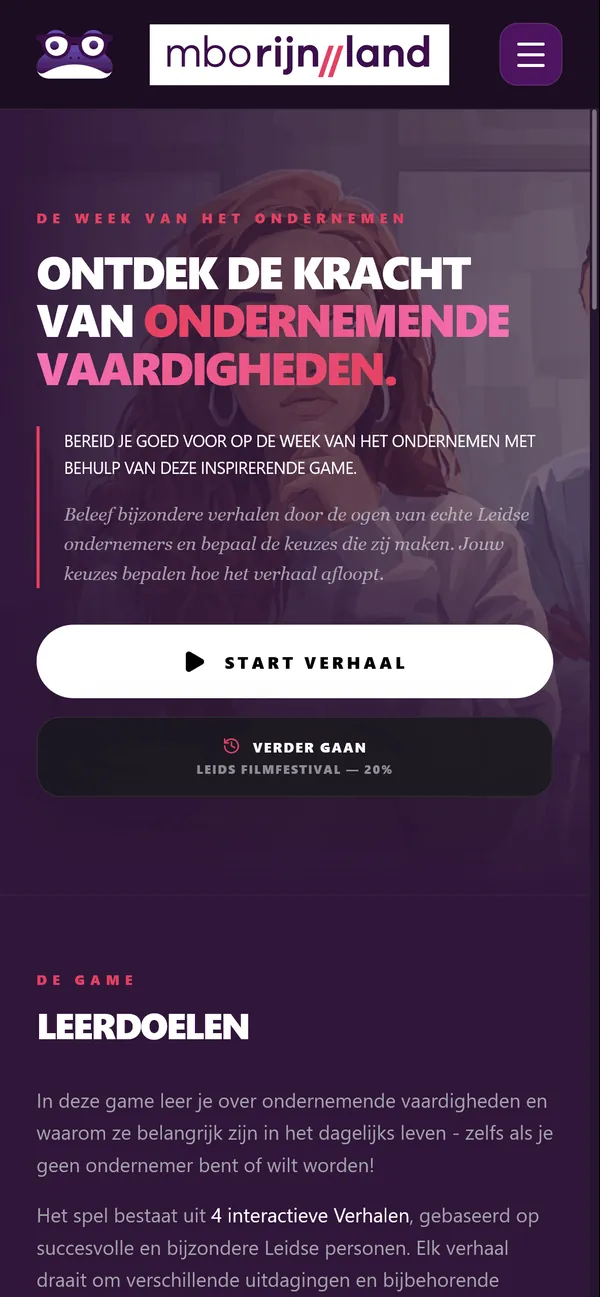 Start screen
